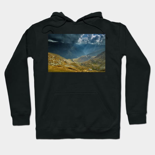 Mountains and clouds landscape Hoodie by naturalis